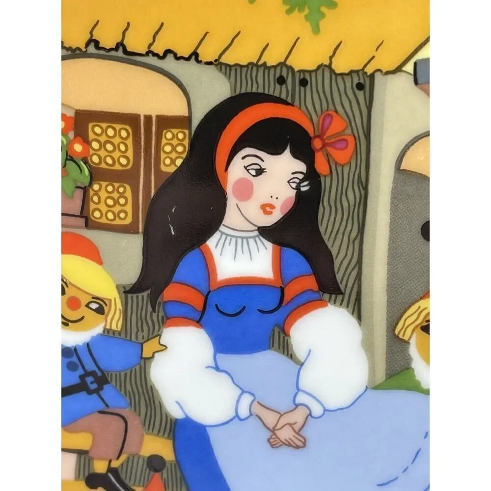 Barbara Fuerstenhoefer Schneewittchen SNOW WHITE 7 DWARFS 7.5” Decorative Plate